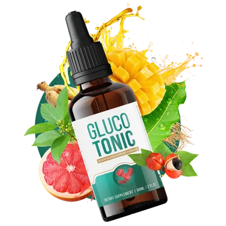 Gluco Tonic supplement bottle